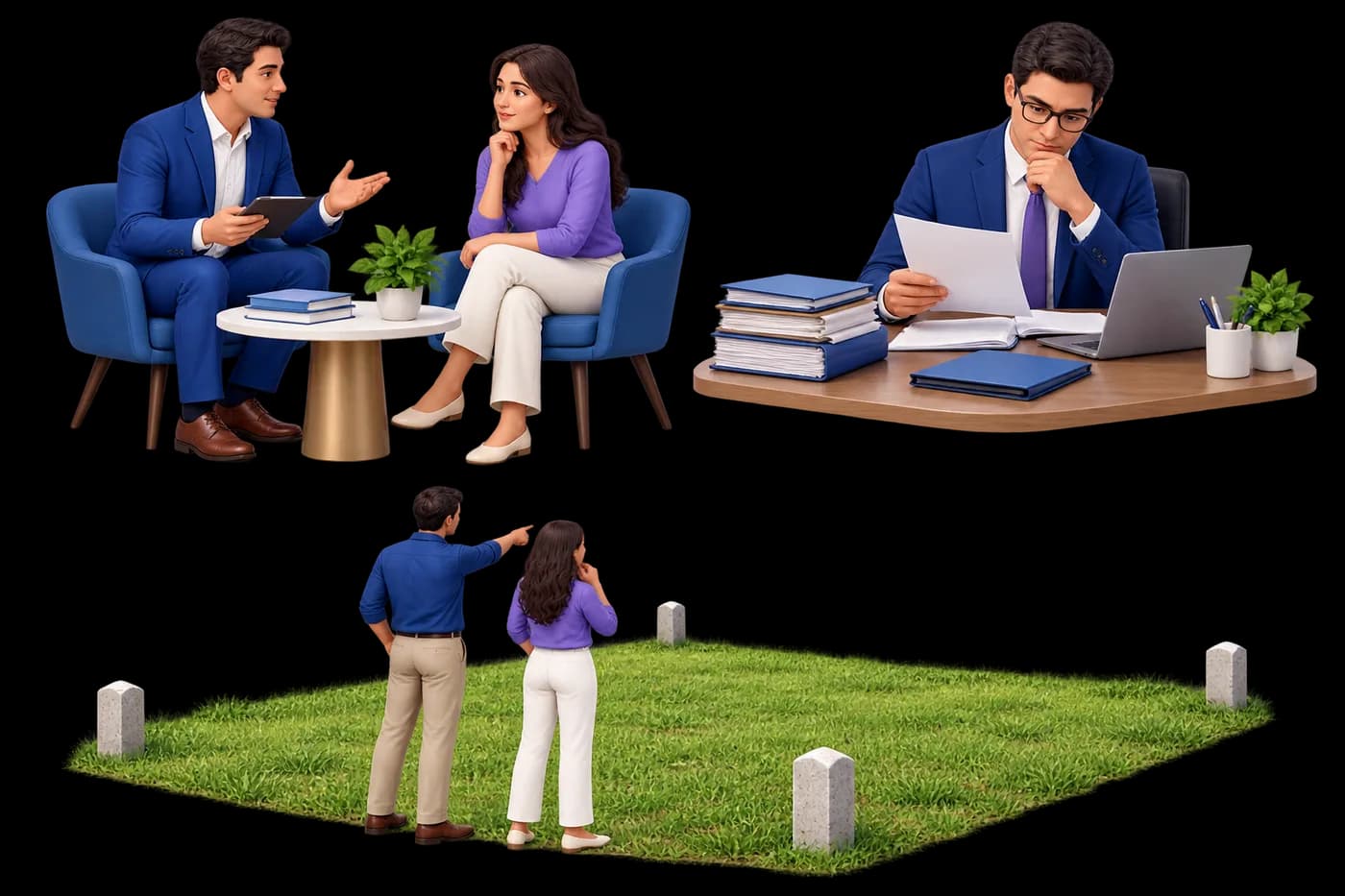 Editorial illustration for We are from here, and we put the papers in front of you