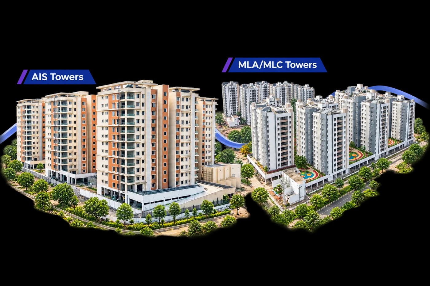 Government employee and legislator residential tower groups
