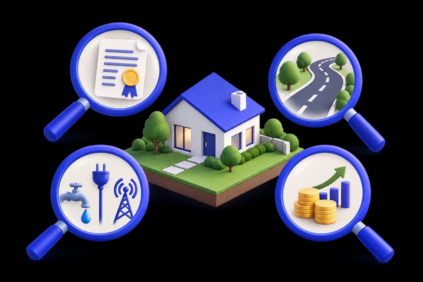 Four checkpoints before buying: legal title, access, finished infrastructure and how easily it can be resold.